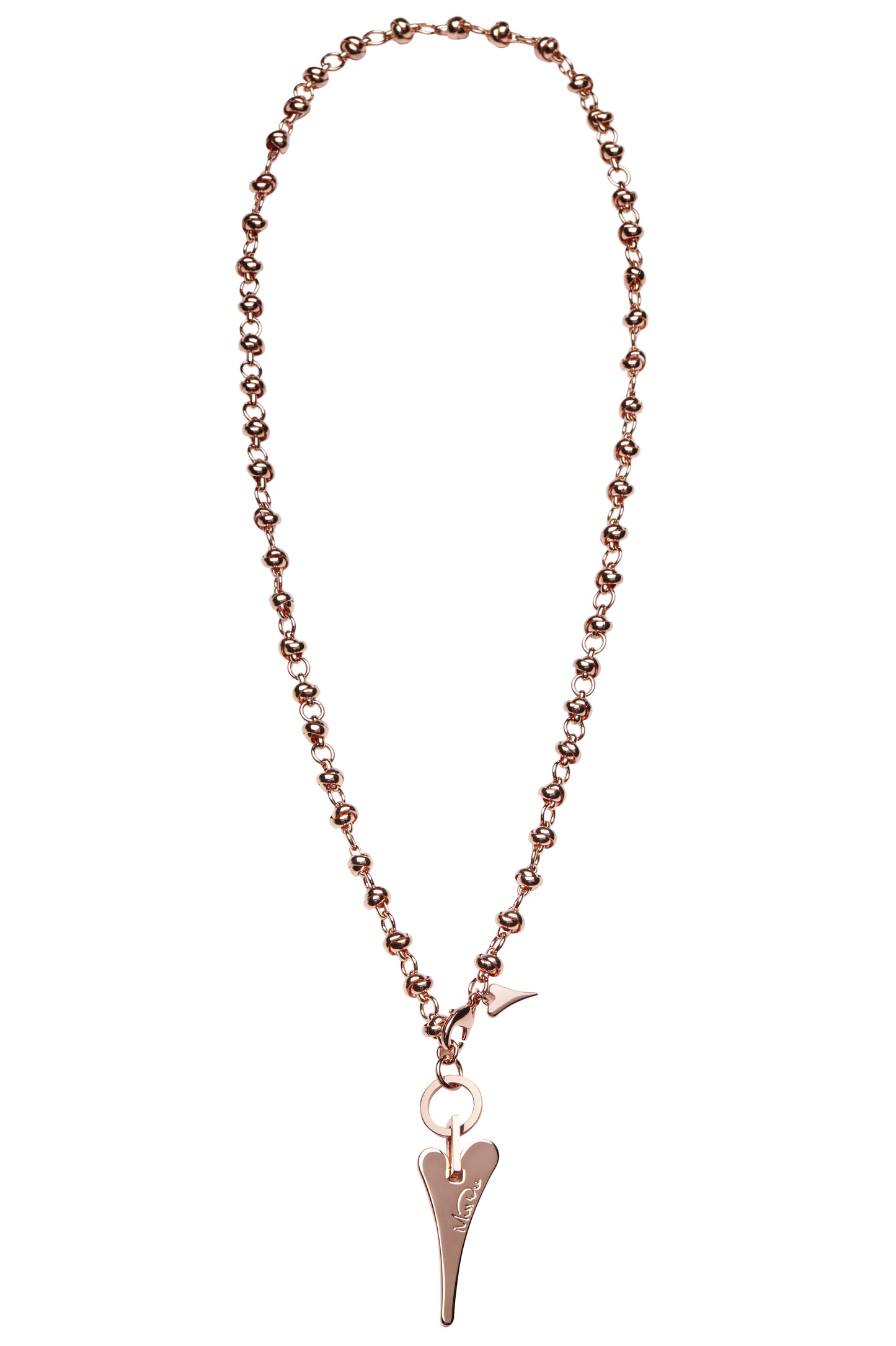 ROSE GOLD 70CM LONG KNOTTED CHAIN NECKLACE*