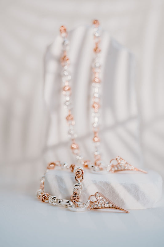 SILVER/ROSE GOLD BRACELET *