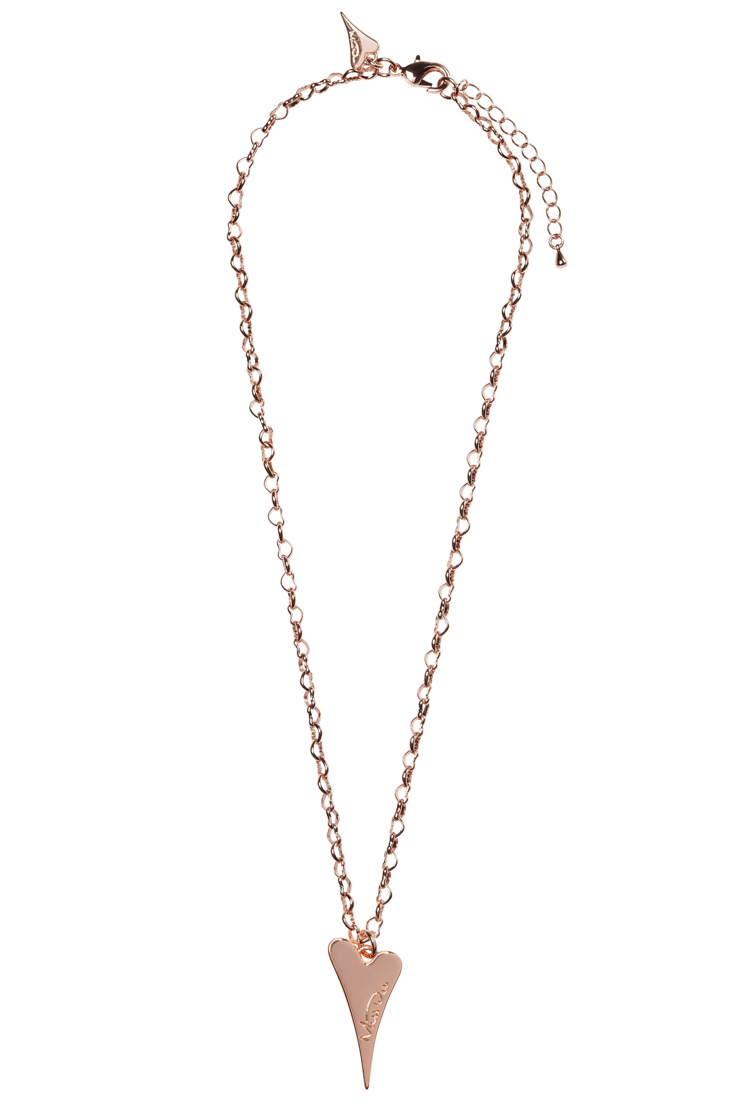ROSE GOLD SOLID HEART NECKLACE*