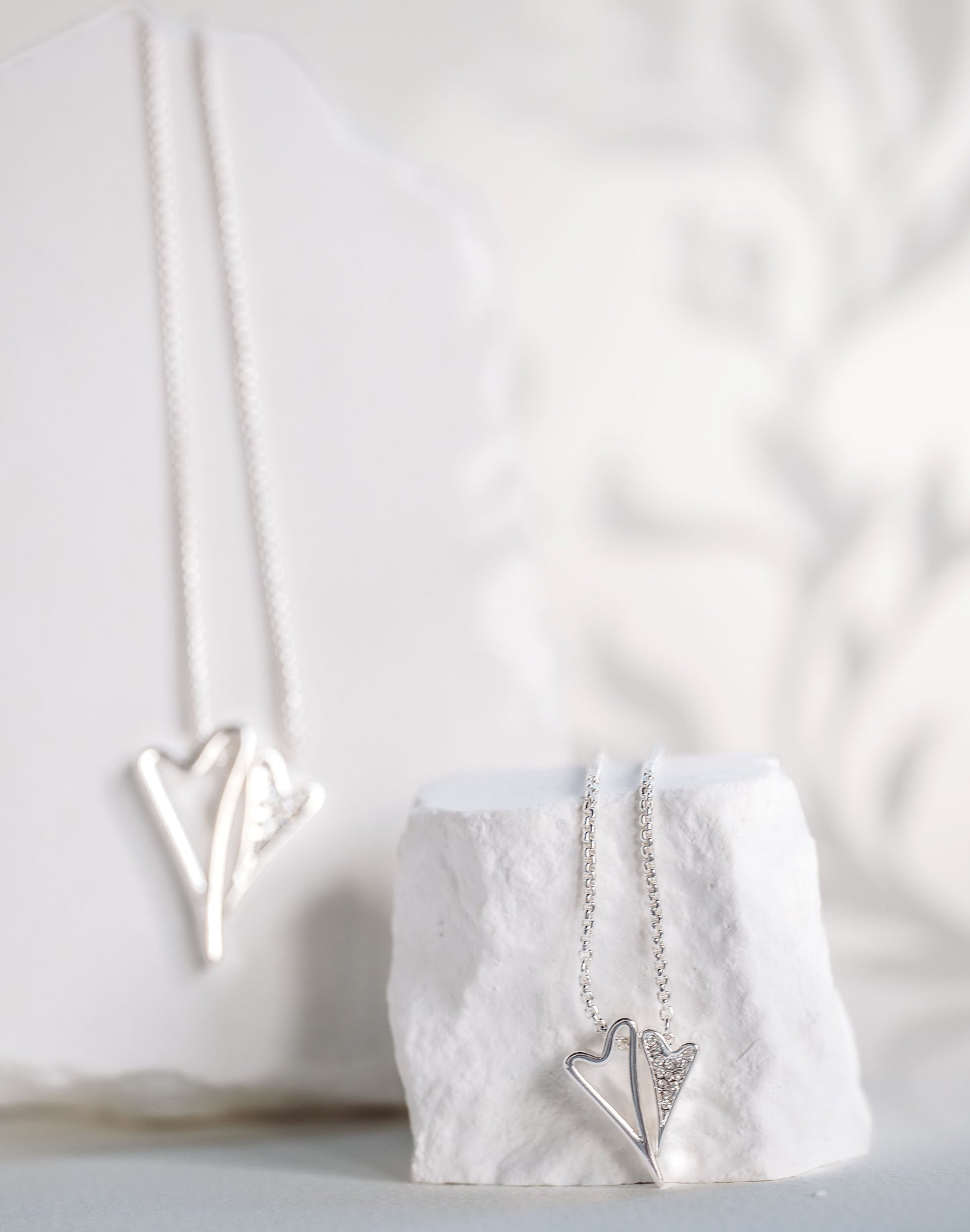 SILVER DOUBLE HEART BRACELET *