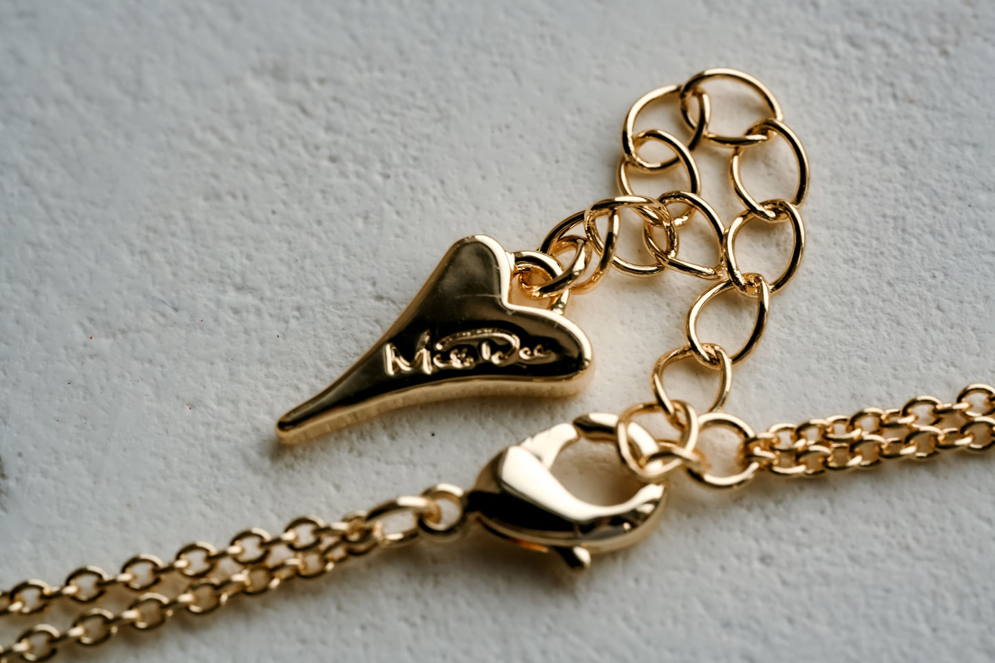 YELLOW GOLD DOUBLE CHAIN BRACELET *