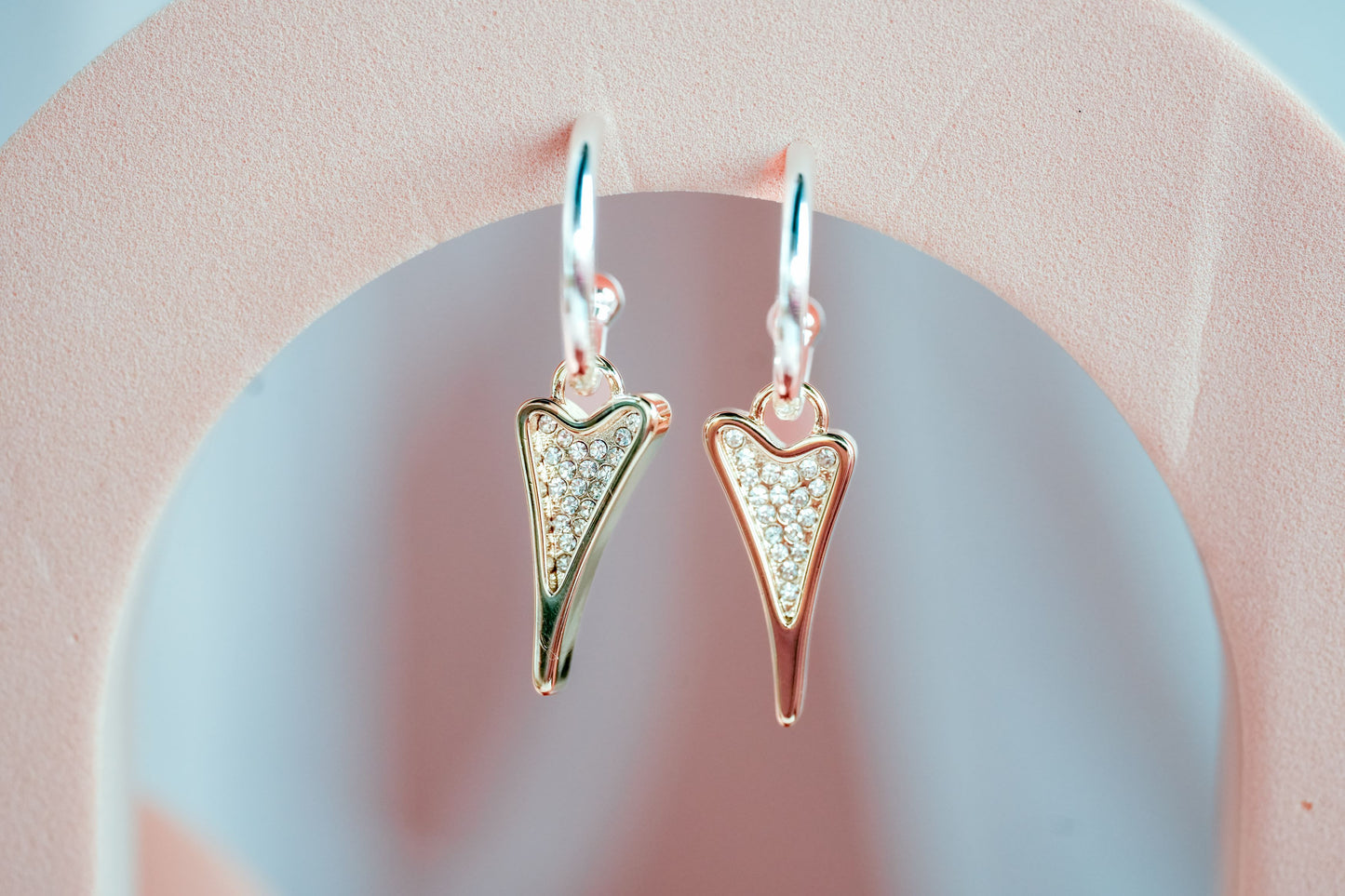 NEW!!!SILVER/YELLOW GOLD EARRINGS *