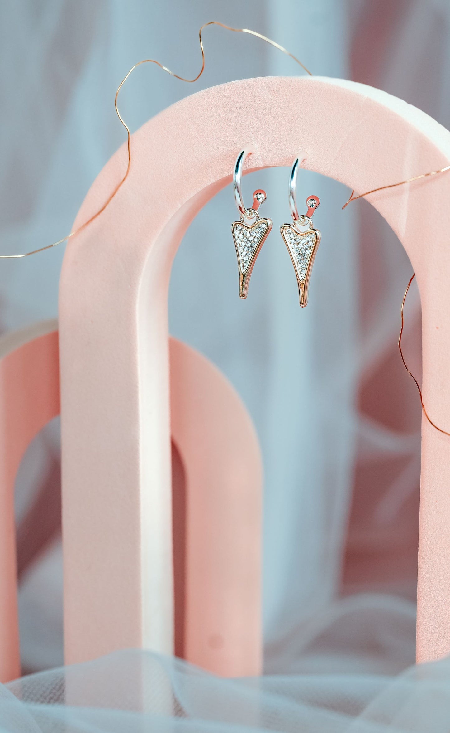 NEW!!!SILVER/YELLOW GOLD EARRINGS *