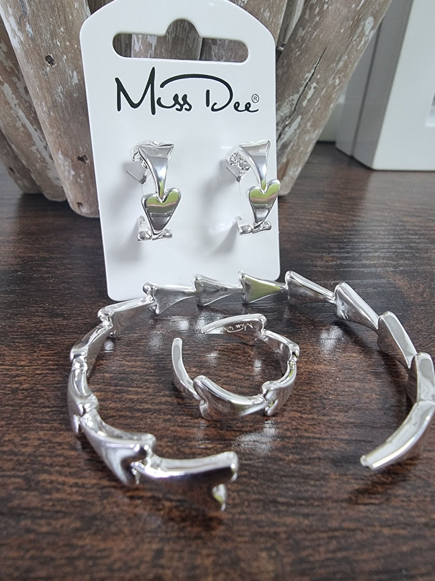 SILVER BANGLE SET *