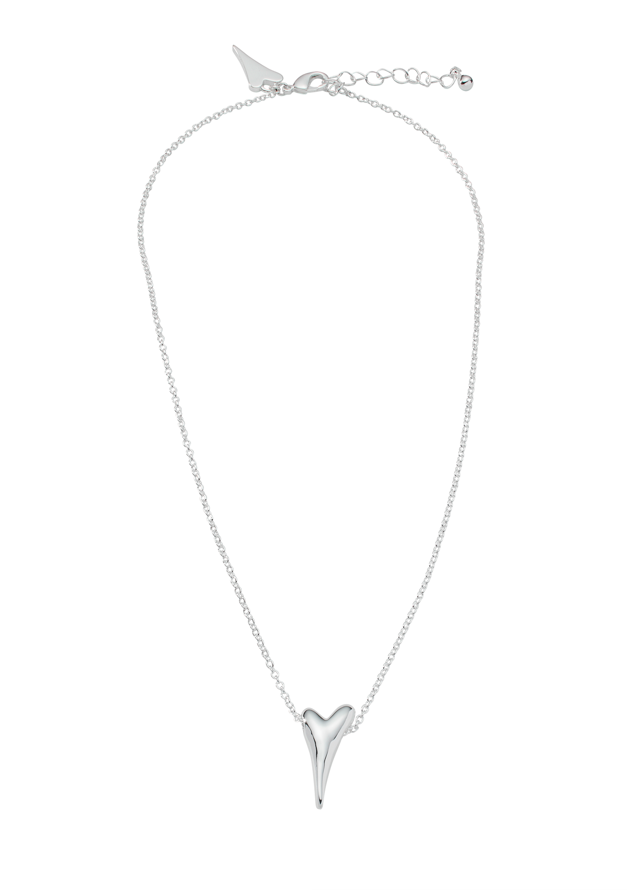 SILVER BUBBLE HEART NECKLACE *