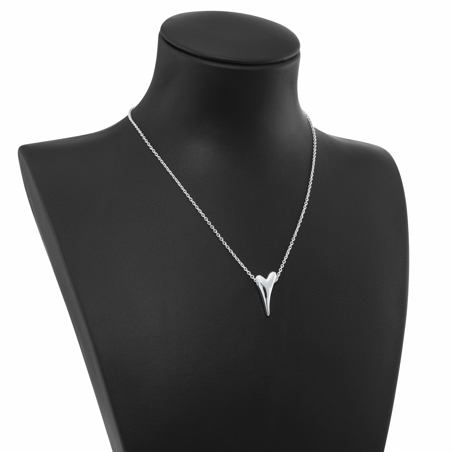 SILVER BUBBLE HEART NECKLACE *