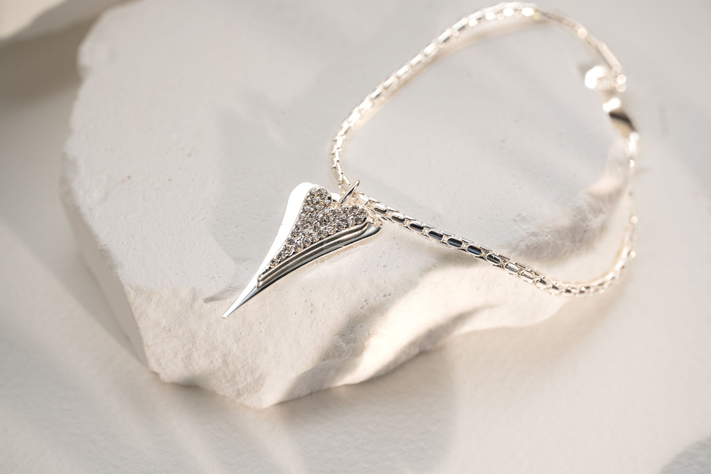 SILVER DOUBLE HEART BRACELET*