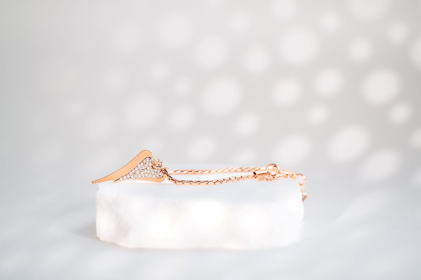 ROSE GOLD DOUBLE HEART BRACELET*