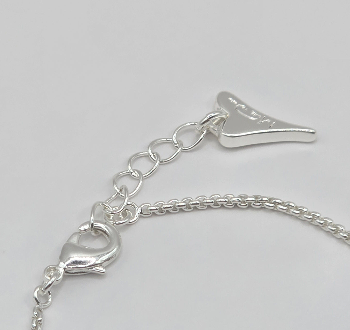 SILVER DIAMANTE HEART BRACELET*