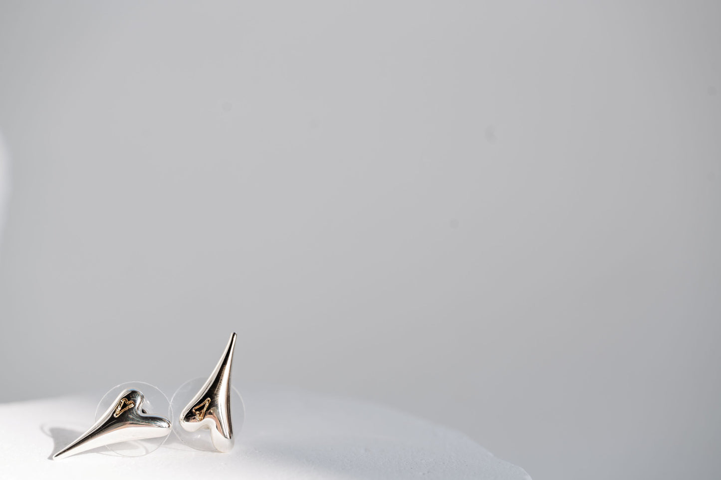 SILVER/YELLOW GOLD EARRINGS*
