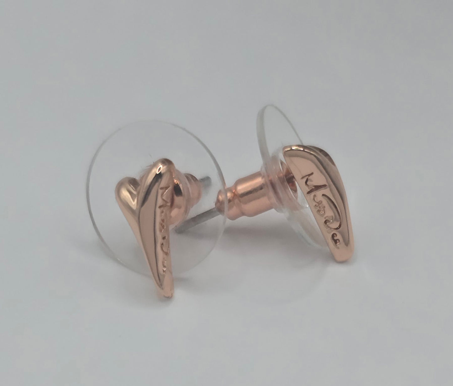 Rose Gold Bubble Small Heart Earrings*