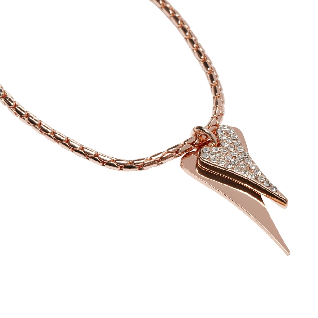 ROSE GOLD DOUBLE HEART BRACELET*