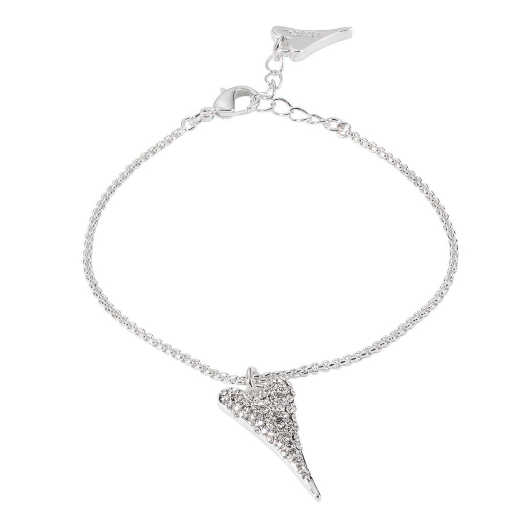 SILVER DIAMANTE HEART BRACELET*